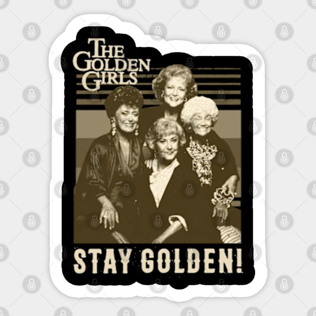 Vintage Stay Golden Sticker by danterjad